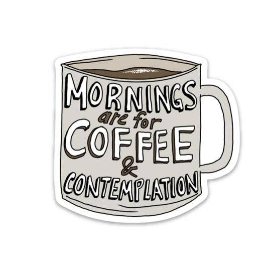 Coffee And Contemplation Sticker - Stranger Things Edition - Spiral Circle