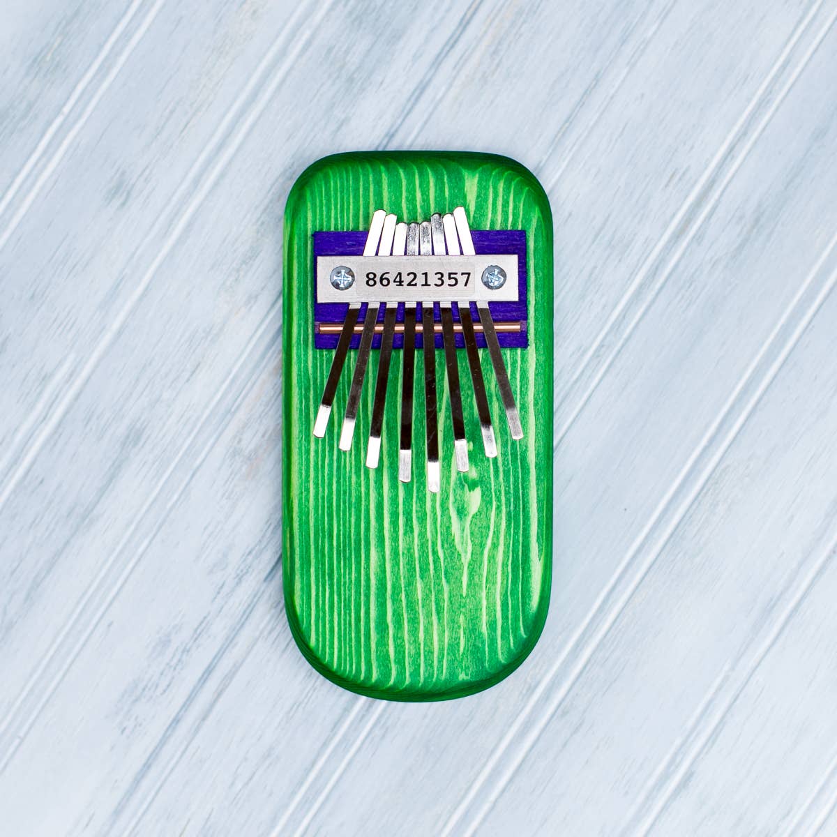 Color Pine Thumb Piano | Green - Spiral Circle