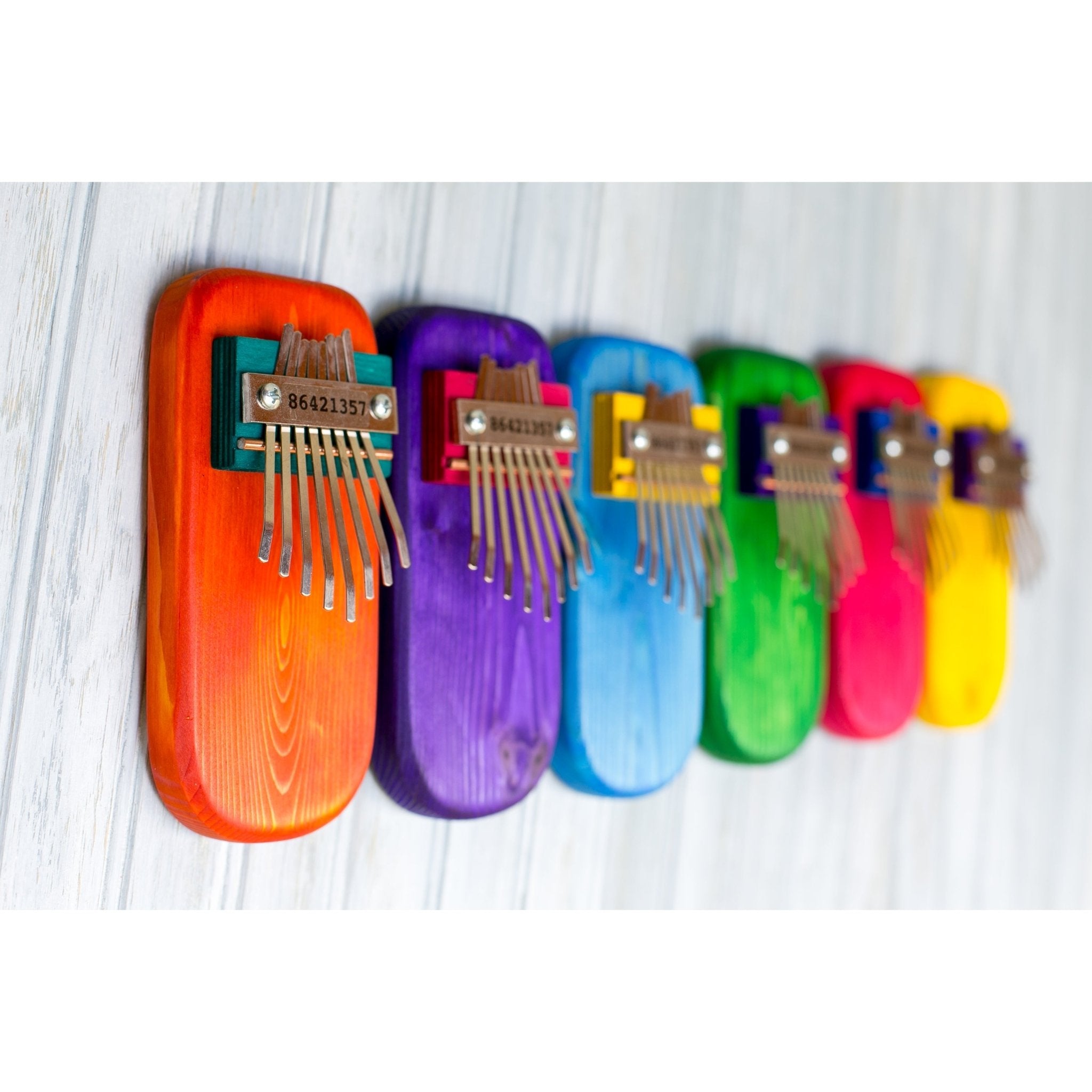 Color Pine Thumb Piano | Purple - Spiral Circle