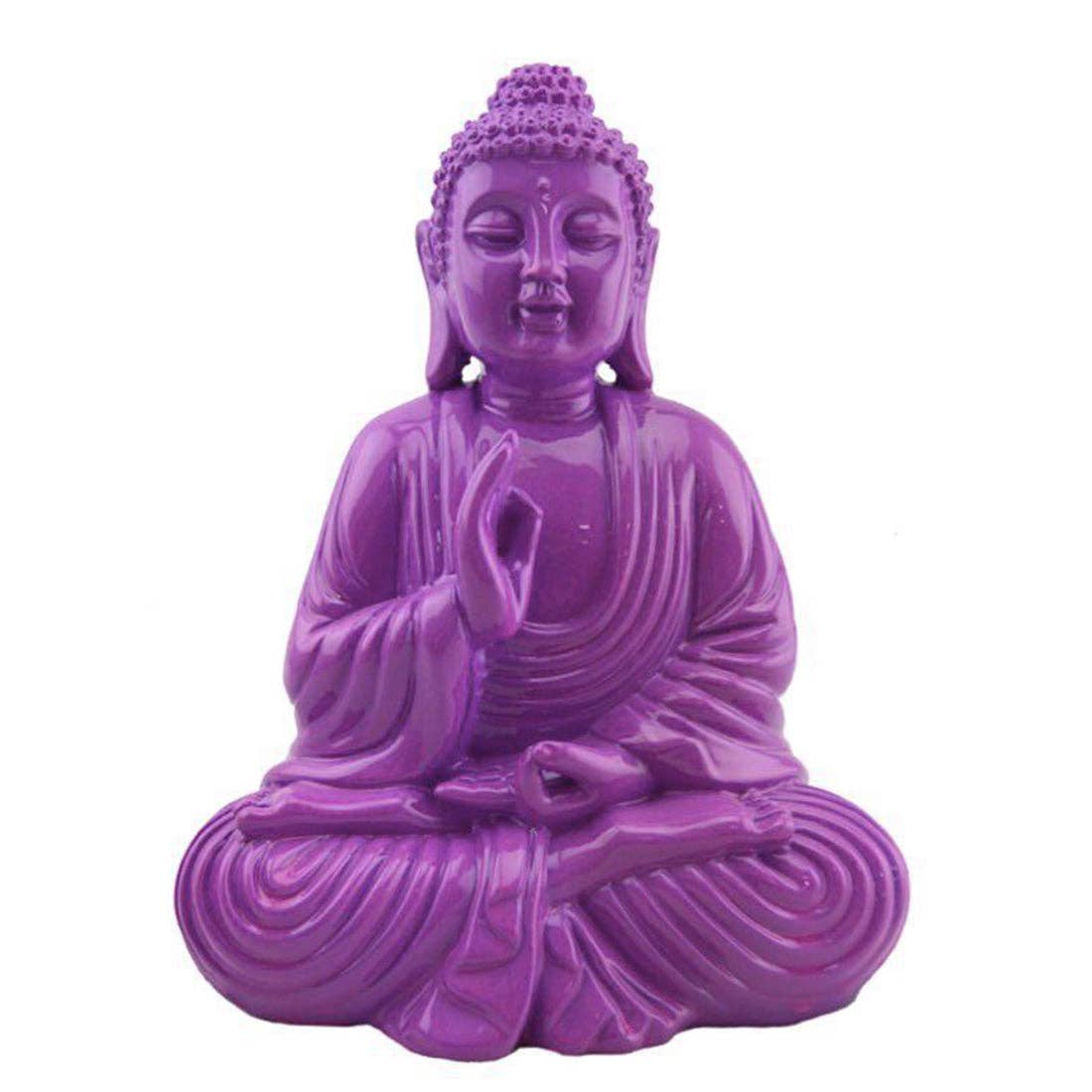 Colorful Buddha - Purple - Spiral Circle