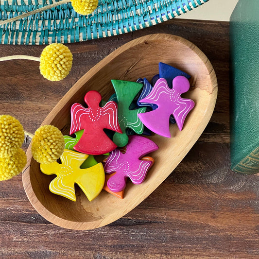 Colorful Soapstone Palm Angels - Spiral Circle