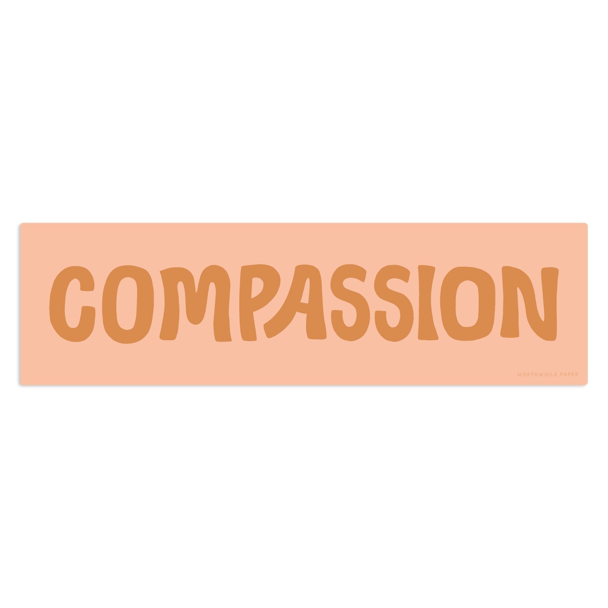 Compassion Sticker - Spiral Circle