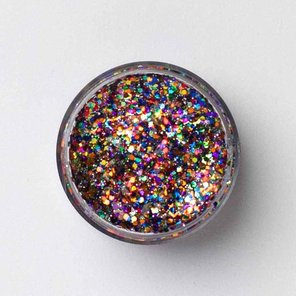 Confetti Queen | rainbow glitter gel - Spiral Circle