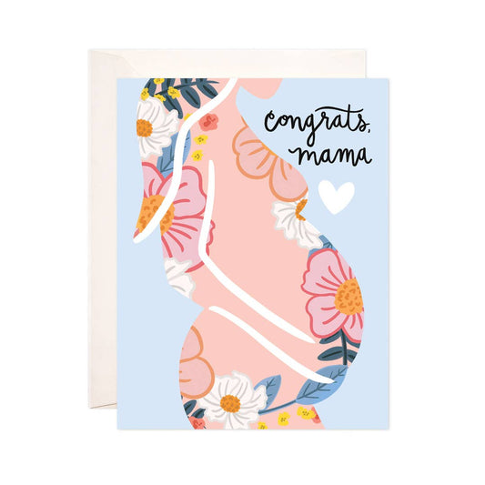 Congrats Mama Greeting Card - Spiral Circle