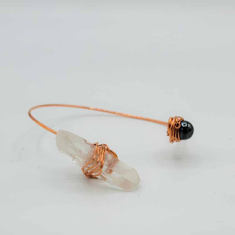 Copper Wire-Wrapped Bracelets - Spiral Circle