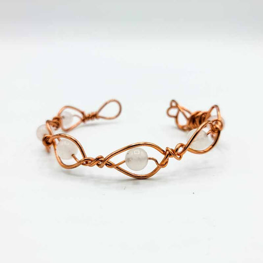 Copper Wire-Wrapped Bracelets - Spiral Circle