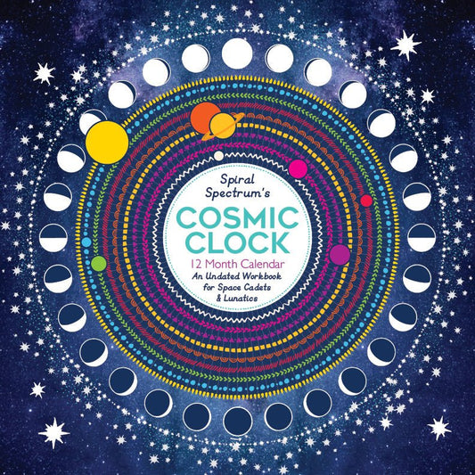 Cosmic Clock Undated 12 Month Calendar - Spiral Circle