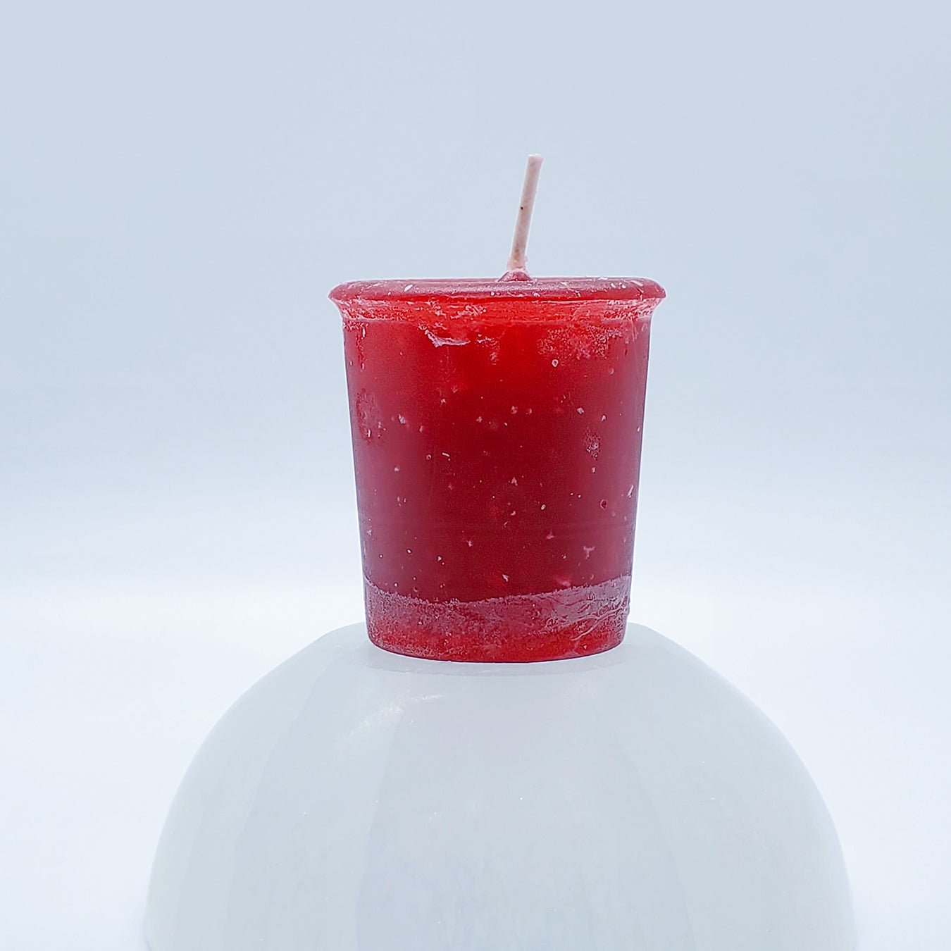 Courage | Red Orange | Votive Intention Candle | Reiki Charged - Spiral Circle