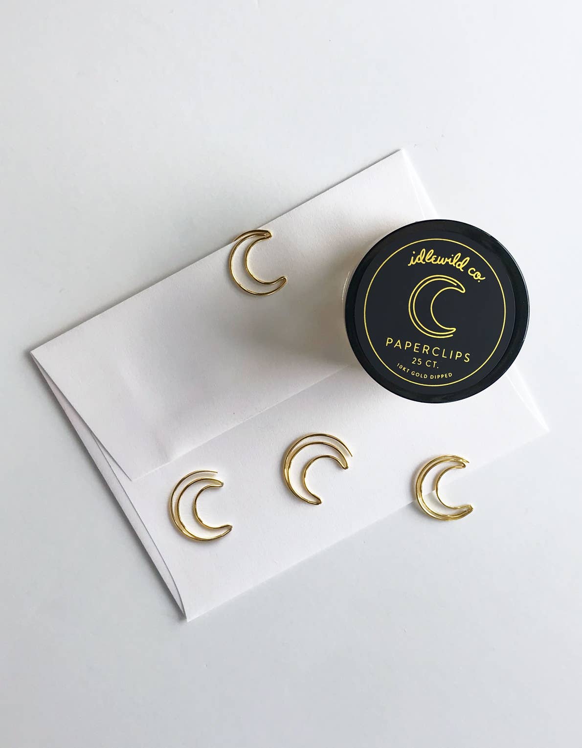 Crescent Moon Paper Clips - Spiral Circle