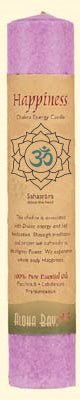 Crown Chakra | Pillar Candle | Happiness - Spiral Circle