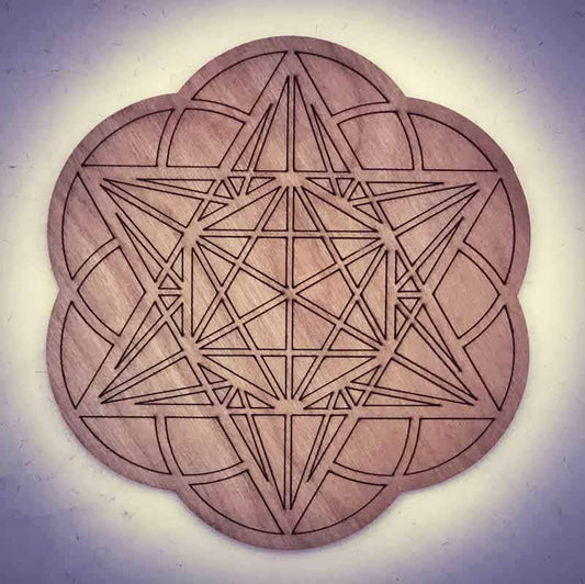 Crystal Grid | 4"| Sacred Geometry - Spiral Circle