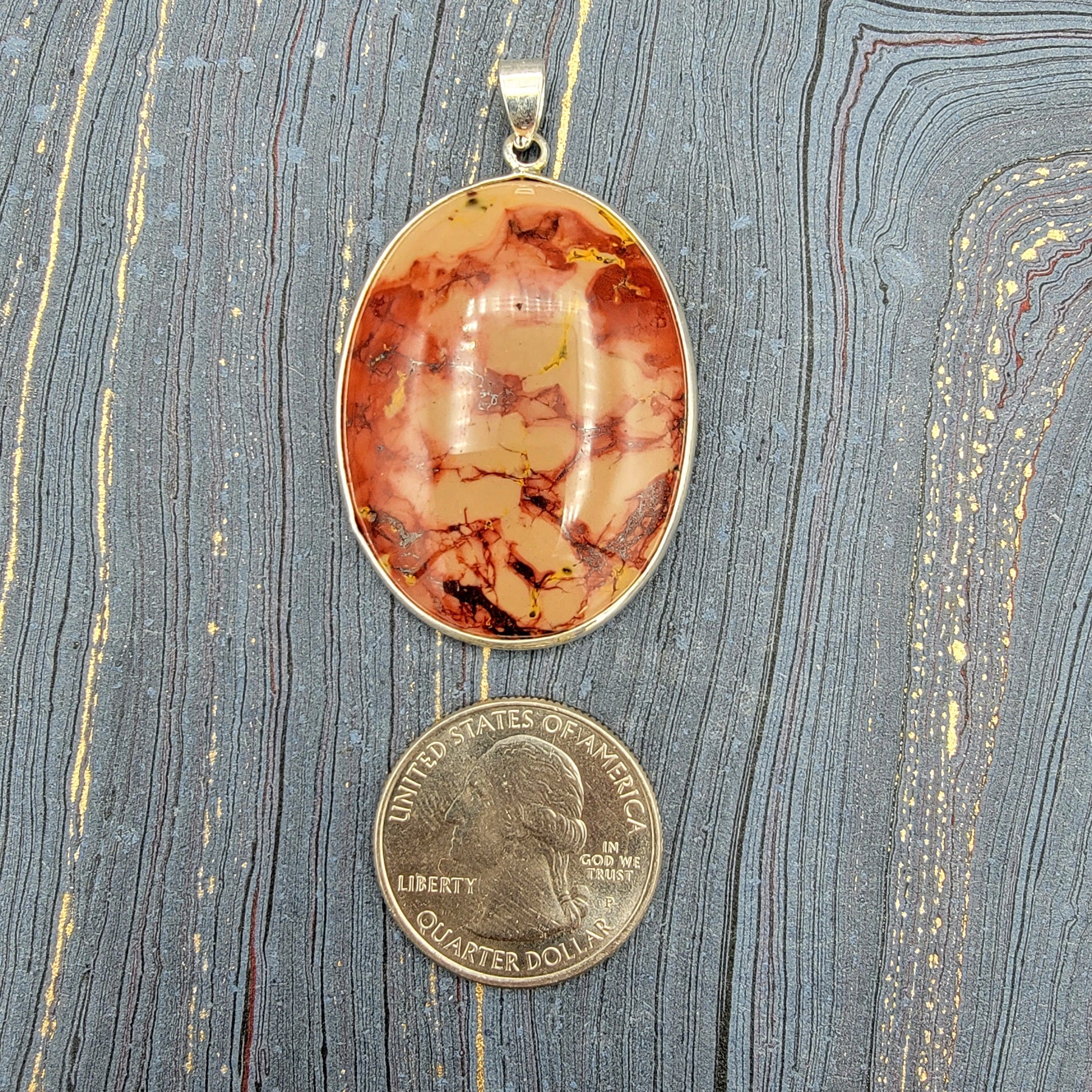 Crystal Pendant Simple - Spiral Circle