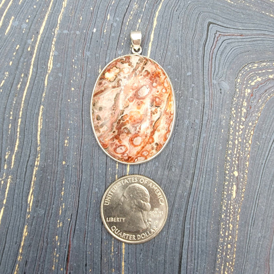 Crystal Pendant Simple - Spiral Circle