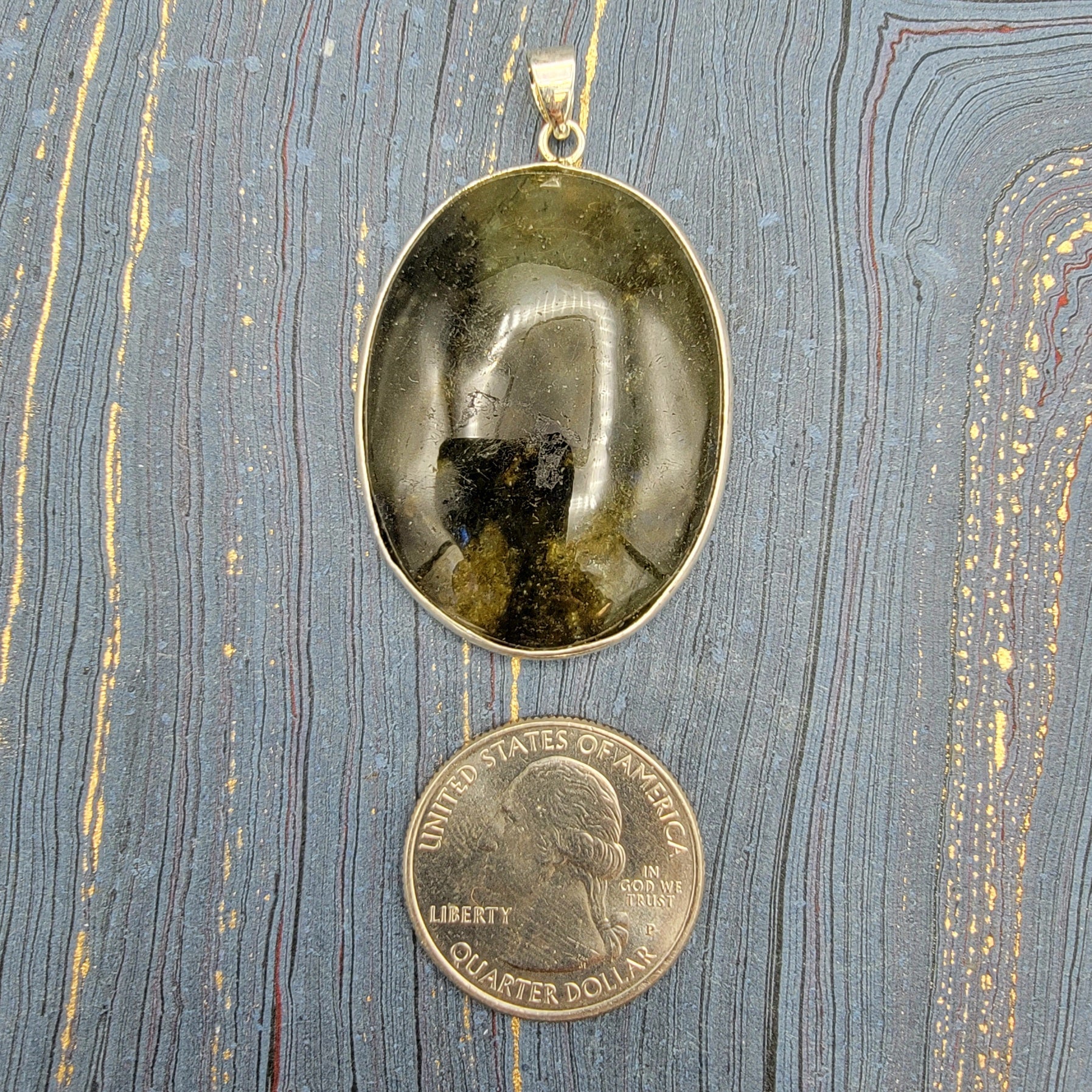 Crystal Pendant Simple - Spiral Circle