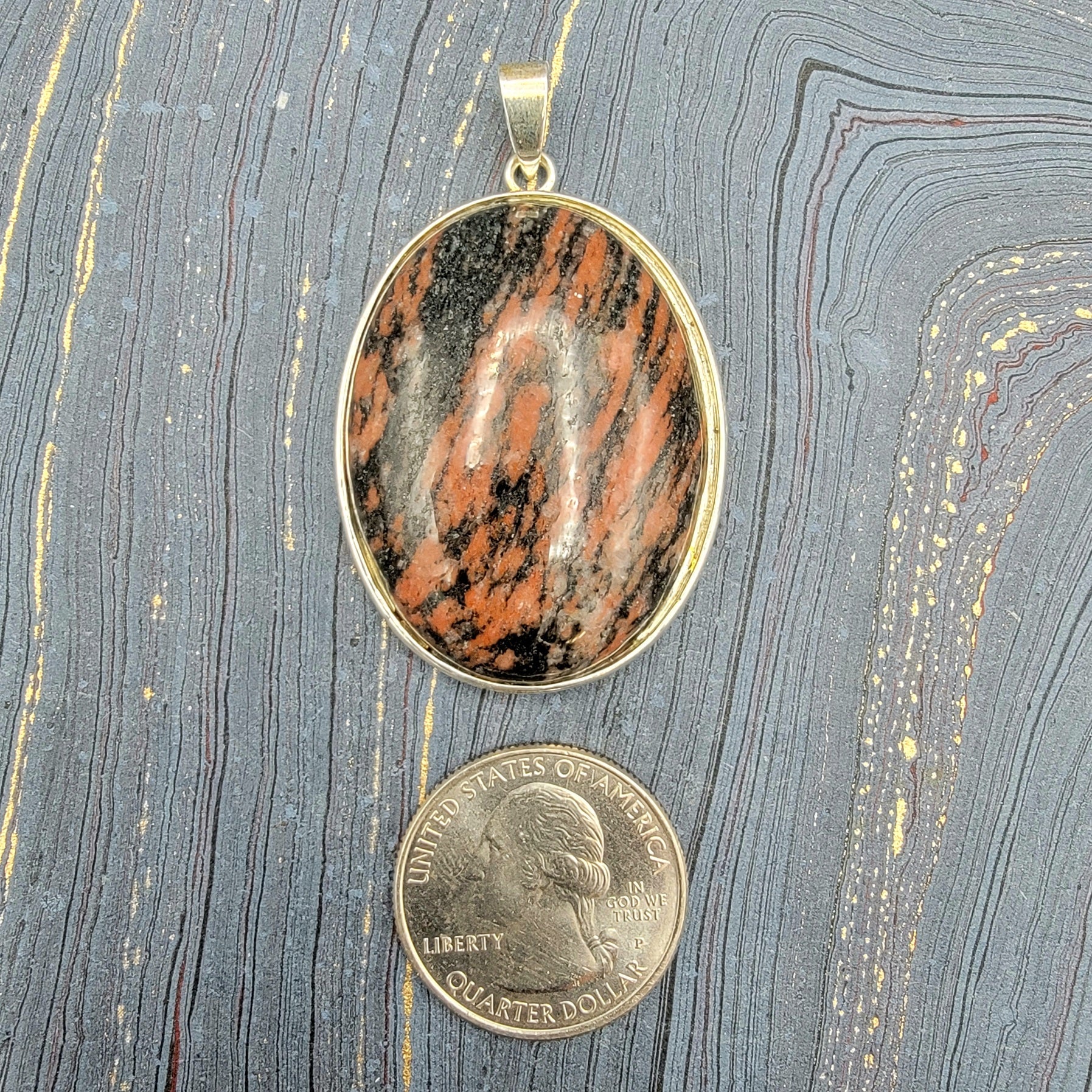 Crystal Pendant Simple - Spiral Circle