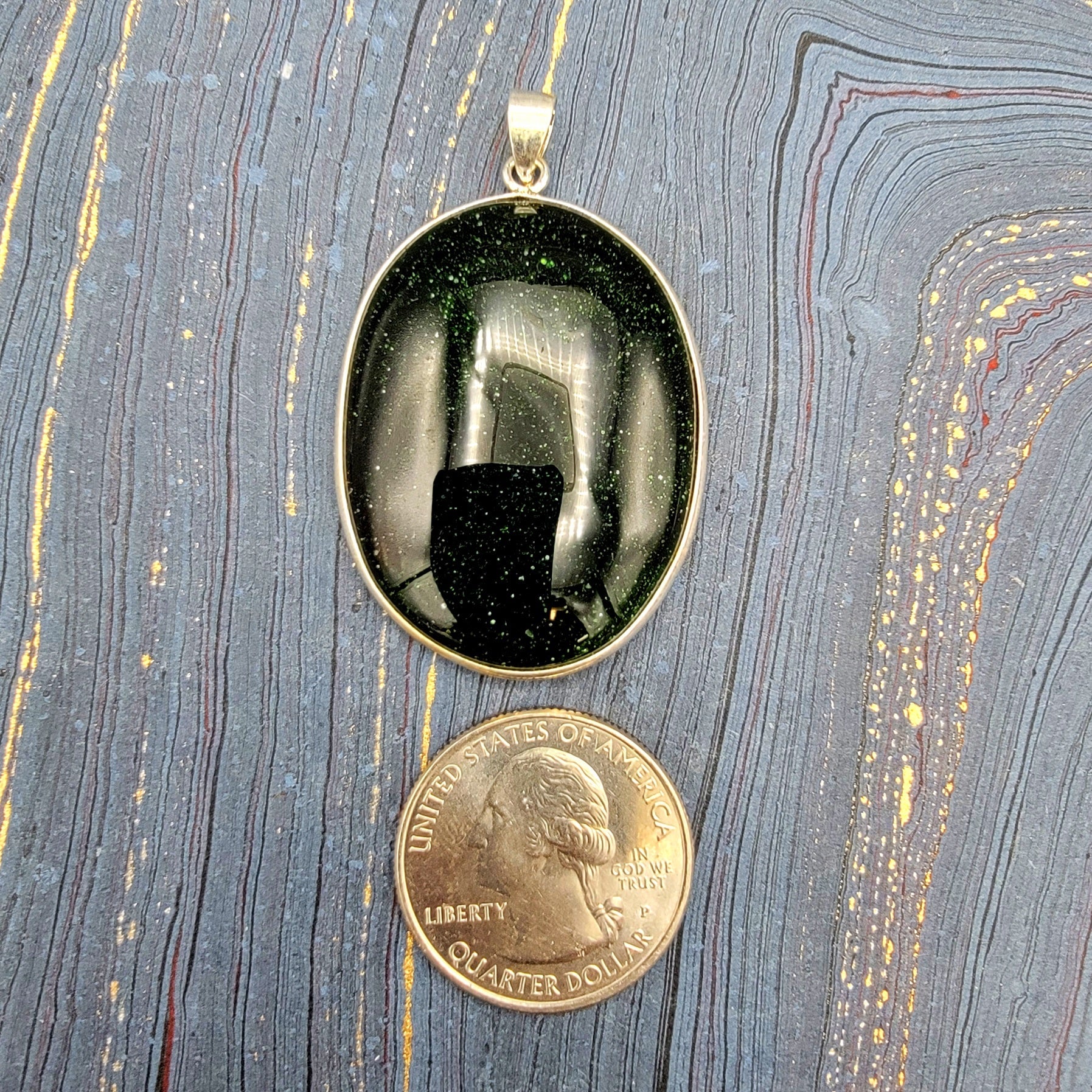 Crystal Pendant Simple - Spiral Circle