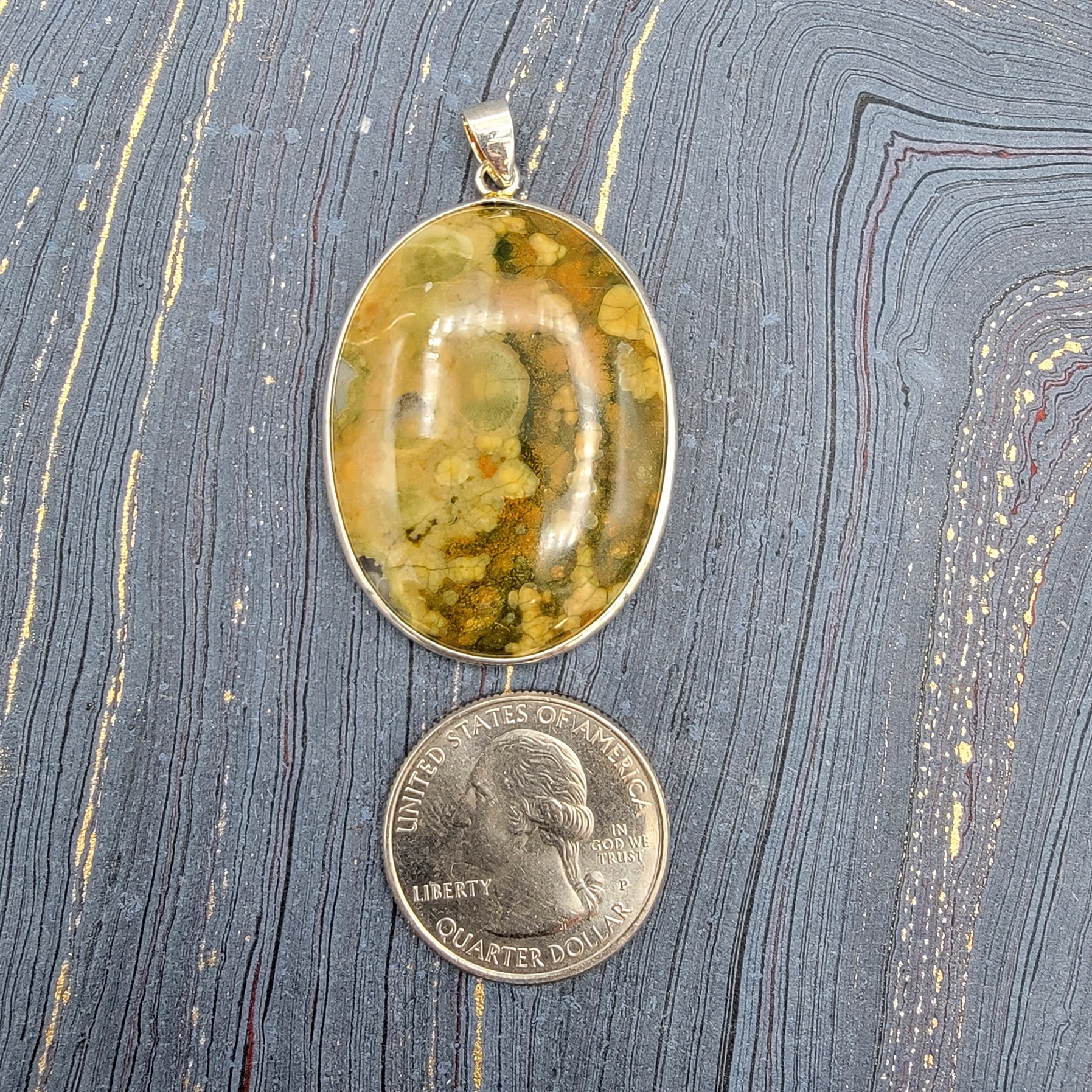 Crystal Pendant Simple - Spiral Circle