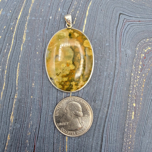 Crystal Pendant Simple - Spiral Circle