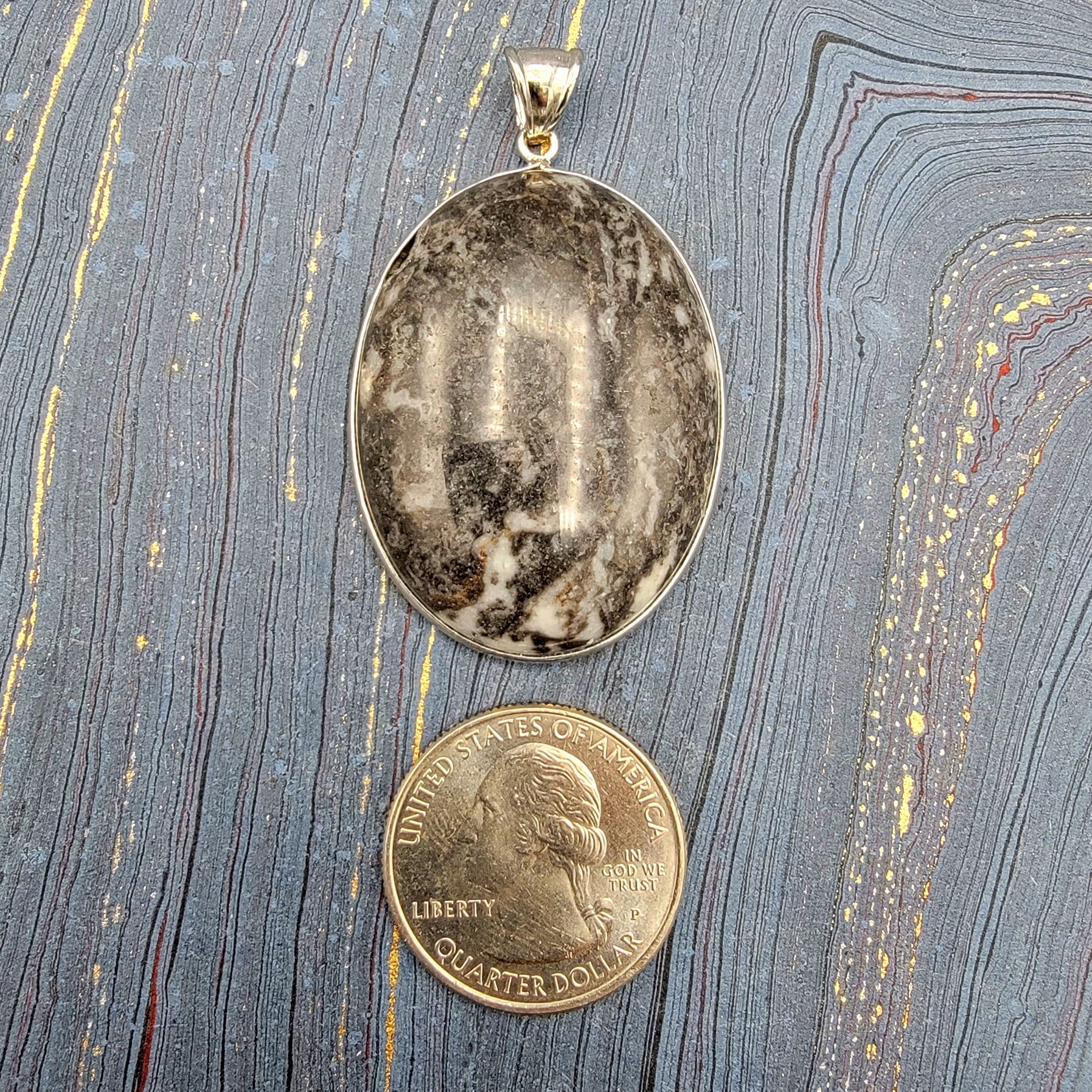 Crystal Pendant Simple - Spiral Circle