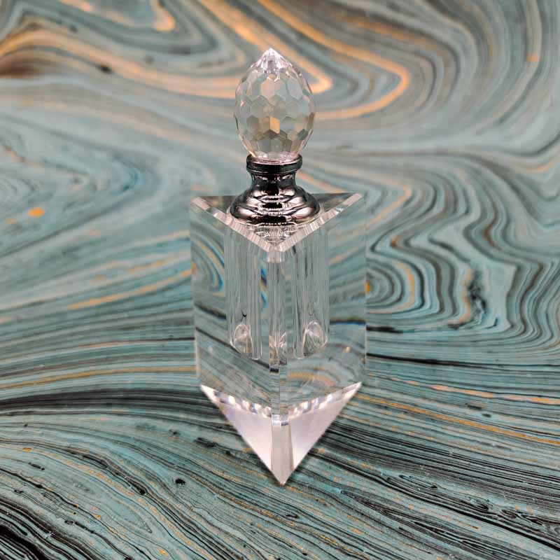 Crystal Perfume Bottle - Spiral Circle