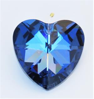 Crystal Rainbow Suncatcher | 28mm Heart - Spiral Circle