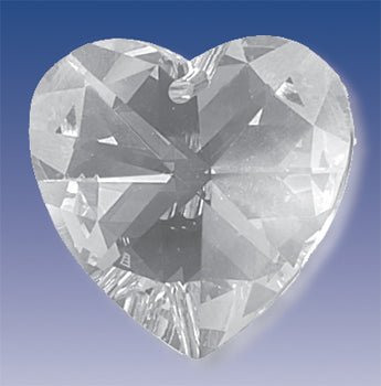 Crystal Rainbow Suncatcher | 28mm Heart - Spiral Circle