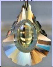 Crystal Suncatcher | 63mm Peacock | Assorted - Spiral Circle