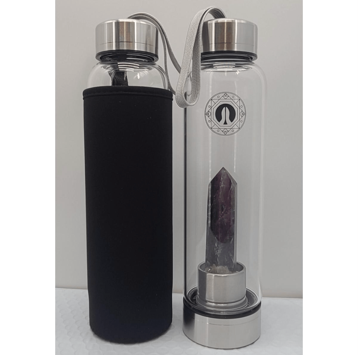 Crystal Water Bottle- Dreamy Amethyst - Spiral Circle