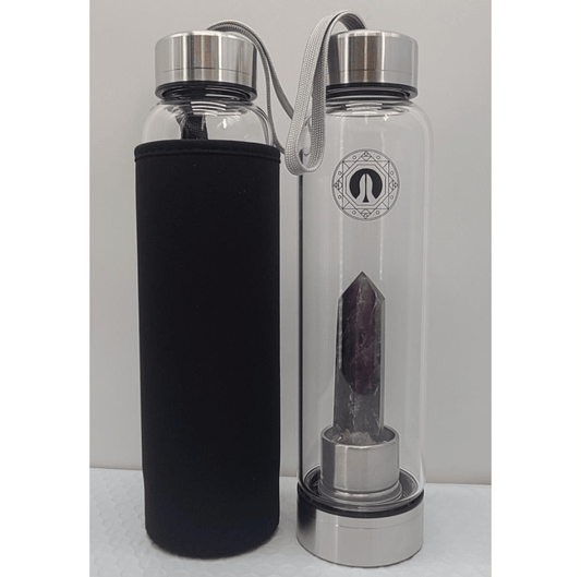 Crystal Water Bottle- Dreamy Amethyst - Spiral Circle