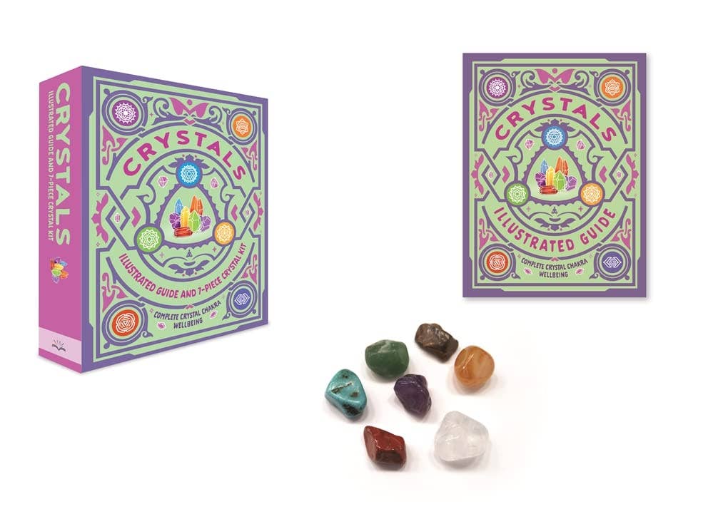 Crystals: Chakra Healing Crystals Set and Guidebook - Spiral Circle