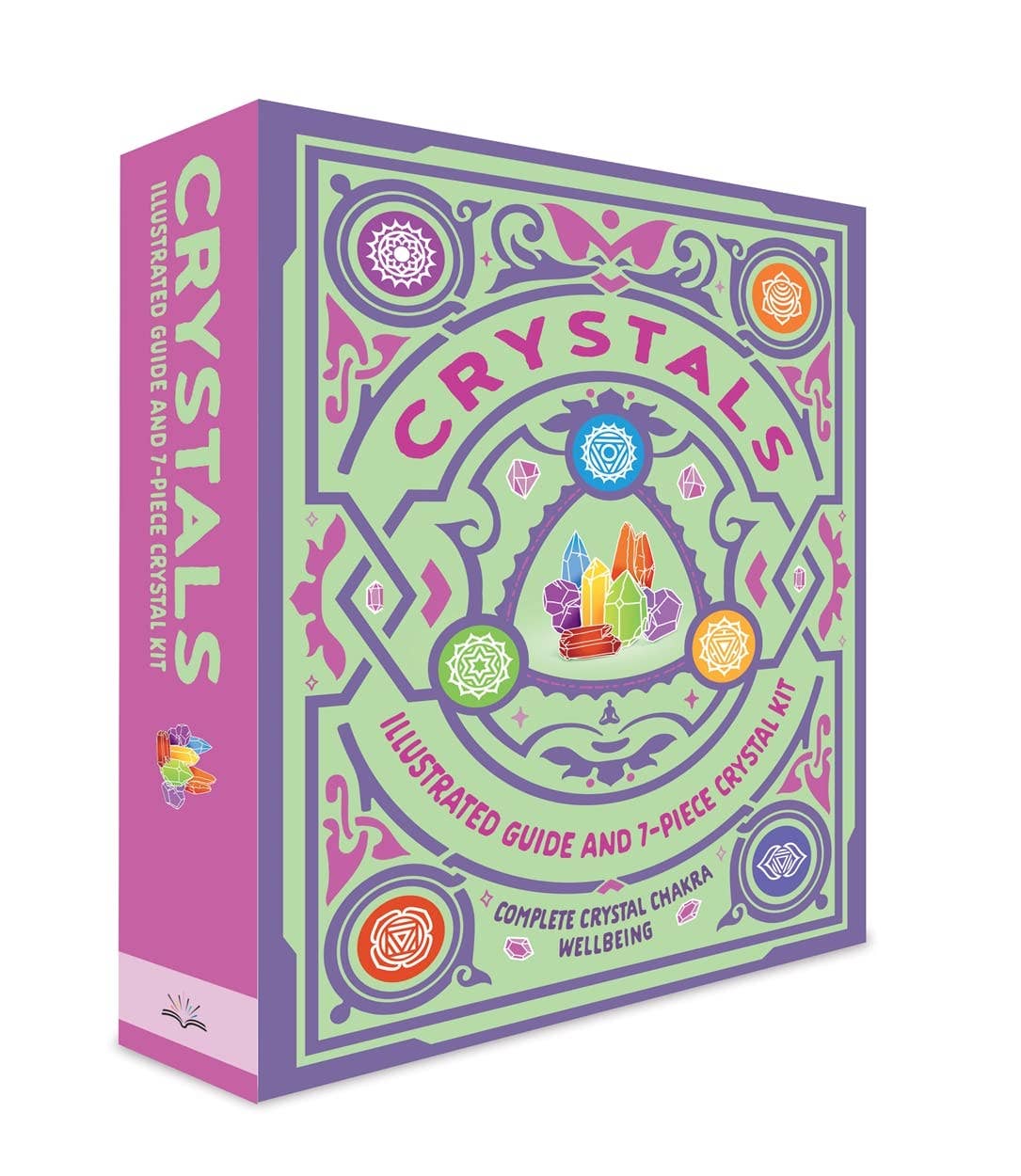 Crystals: Chakra Healing Crystals Set and Guidebook - Spiral Circle