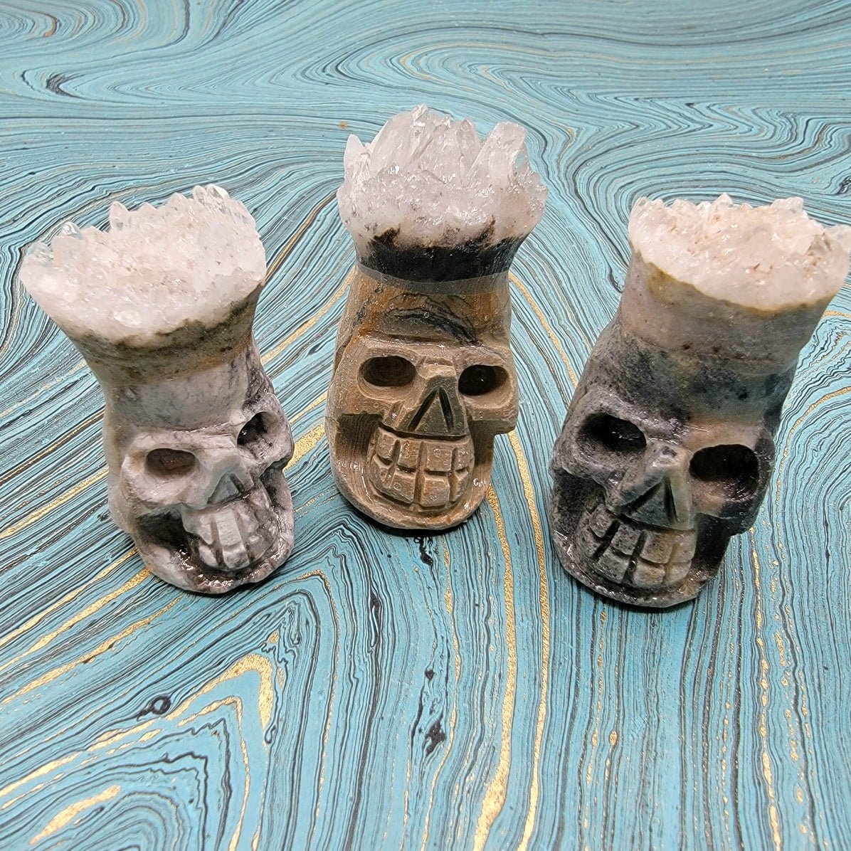 Crystals Skulls - Spiral Circle
