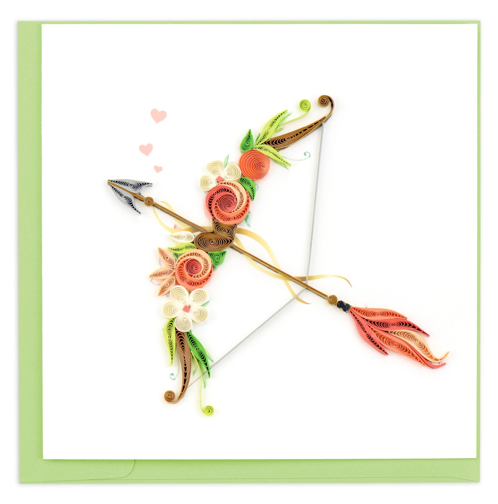 Cupid's Arrow Quilling Card - Spiral Circle