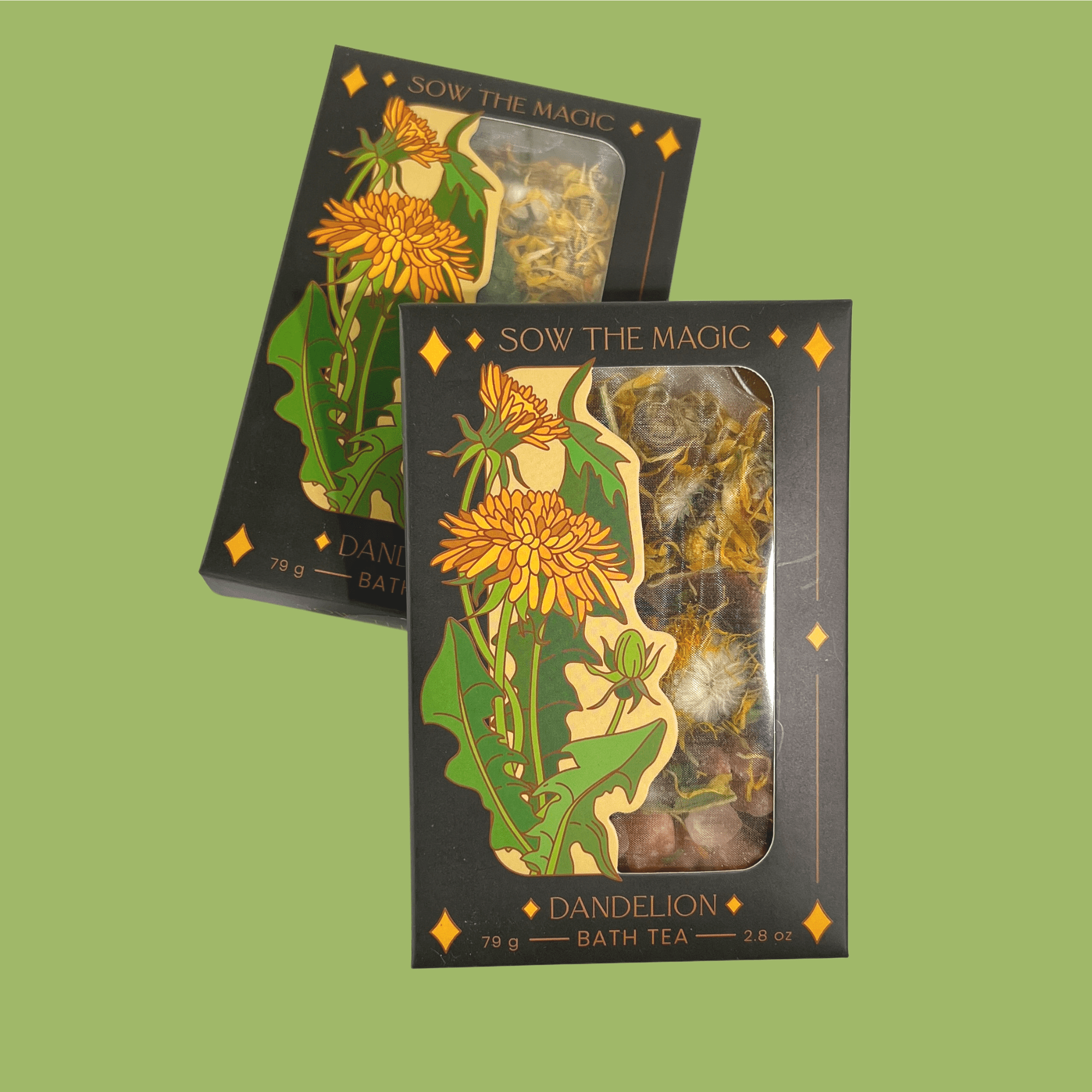 Dandelion Tarot | Botanical Bath Tea Box - Spiral Circle