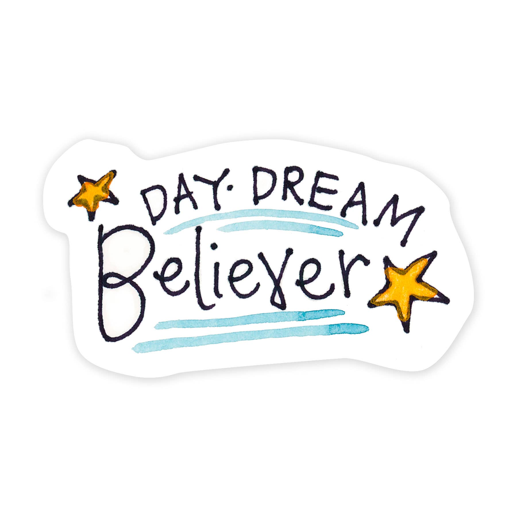 Day Dream Believer 3 Inch Sticker - Spiral Circle
