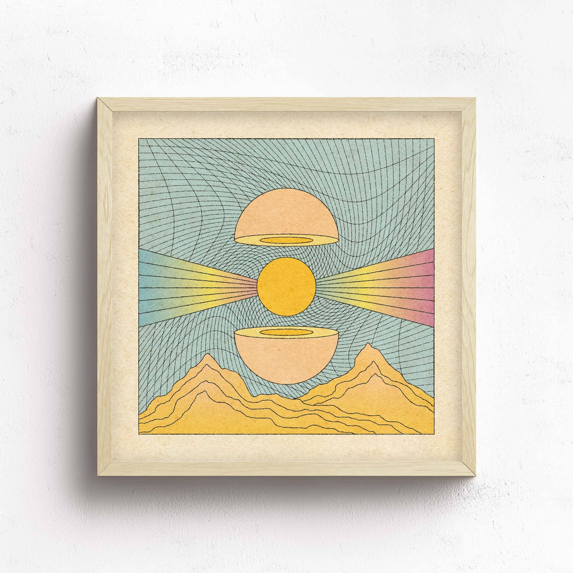 Delicate Anthems Print - Spiral Circle