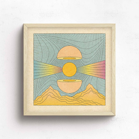 Delicate Anthems Print - Spiral Circle