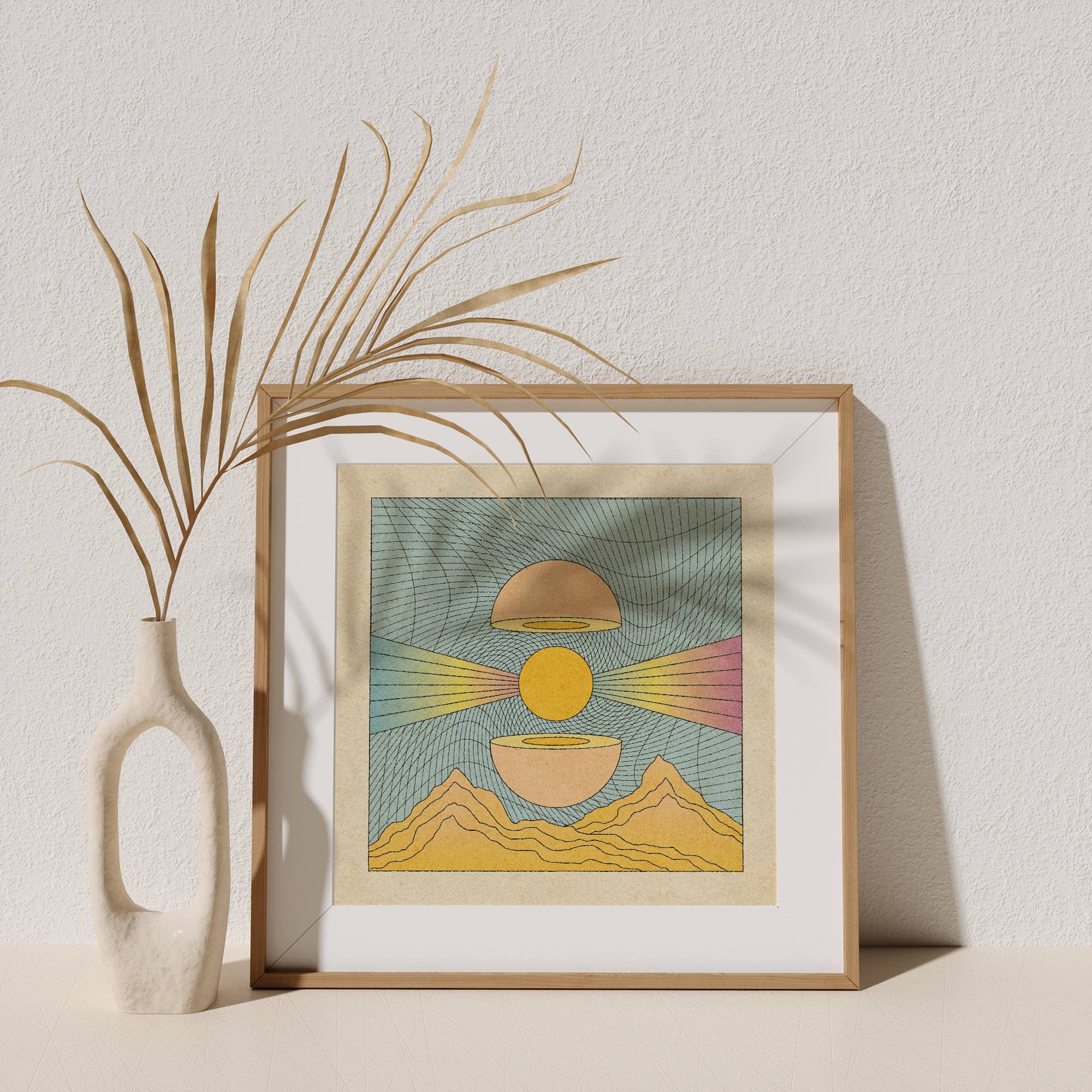 Delicate Anthems Print - Spiral Circle