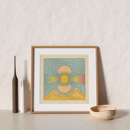 Delicate Anthems Print - Spiral Circle