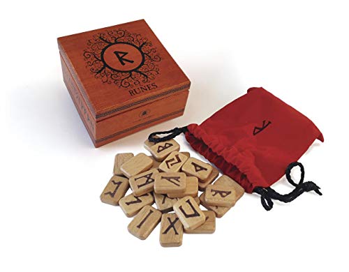 Deluxe Wooden Runes - Spiral Circle