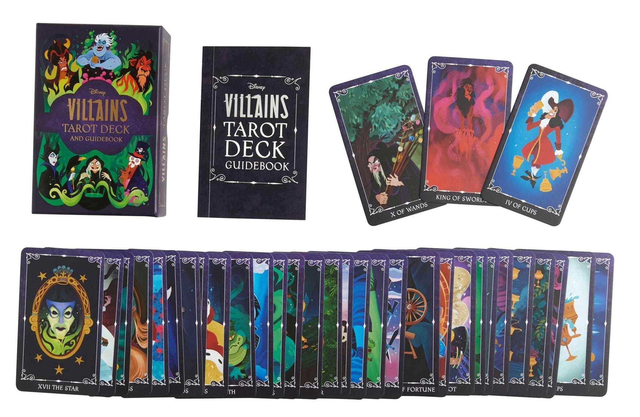 Disney Villains Tarot Deck and Guidebook | Movie Tarot Deck | Pop Culture Tarot - Spiral Circle