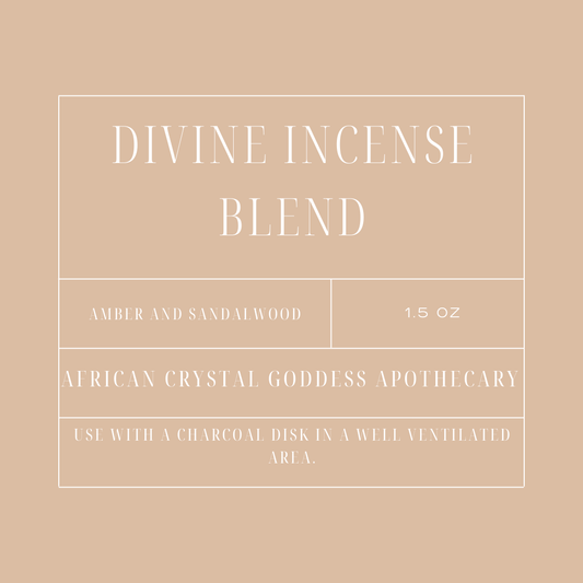 Divine Incense Blend Amber and Sandalwood - Spiral Circle