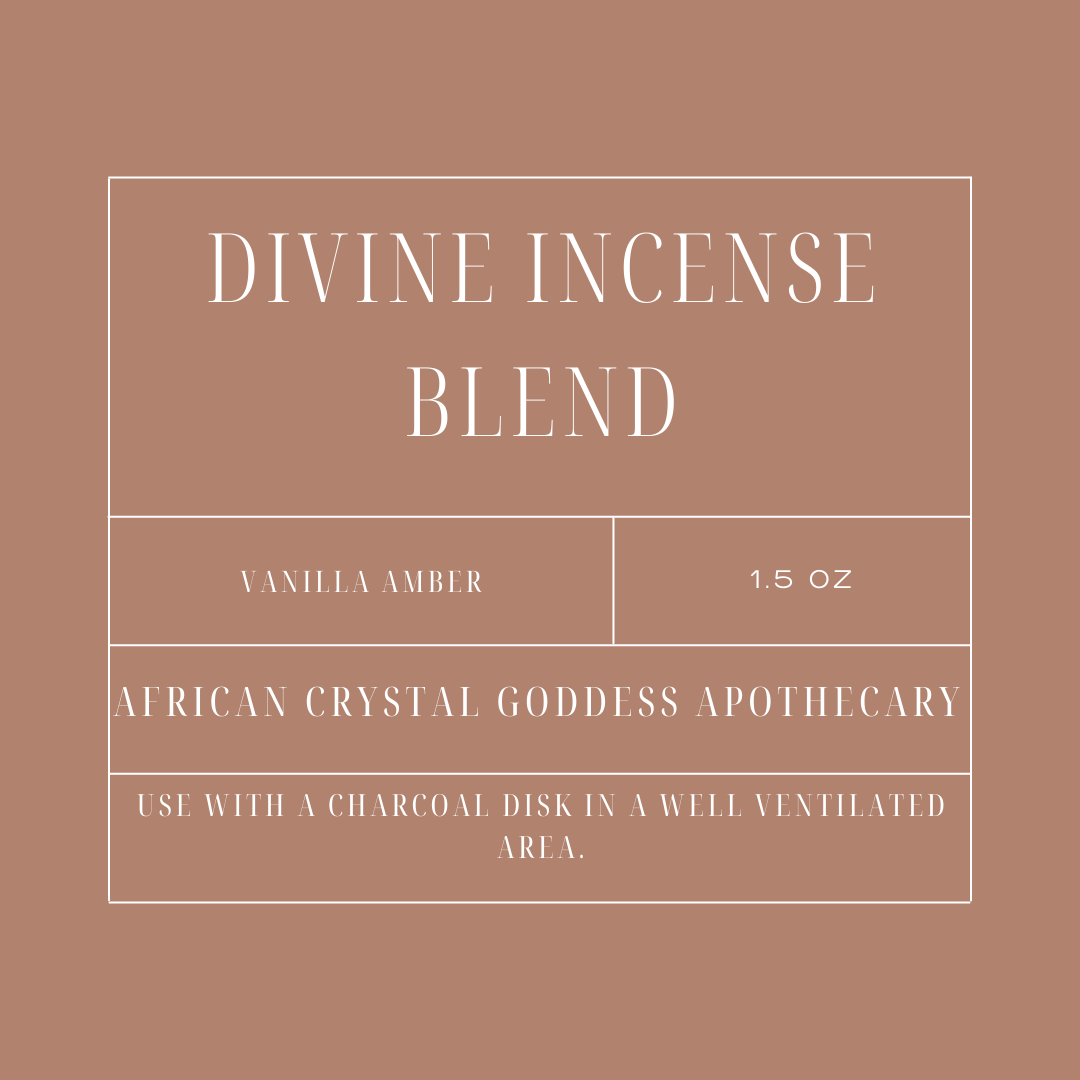 Divine Incense Blend Vanilla Amber - Spiral Circle