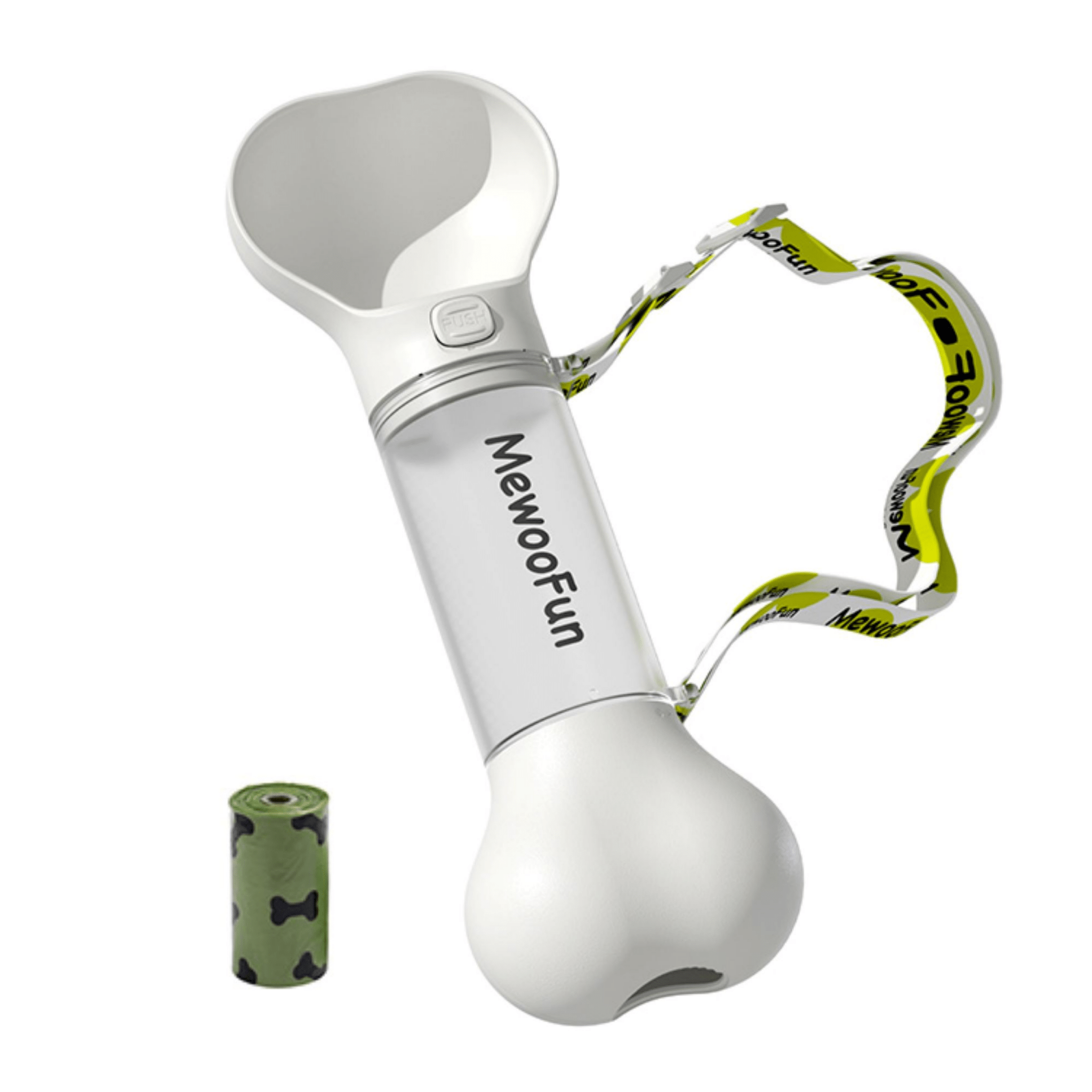 Dog Water Bottle (2-in-1 Water and Poop Bag Dispenser) - Spiral Circle