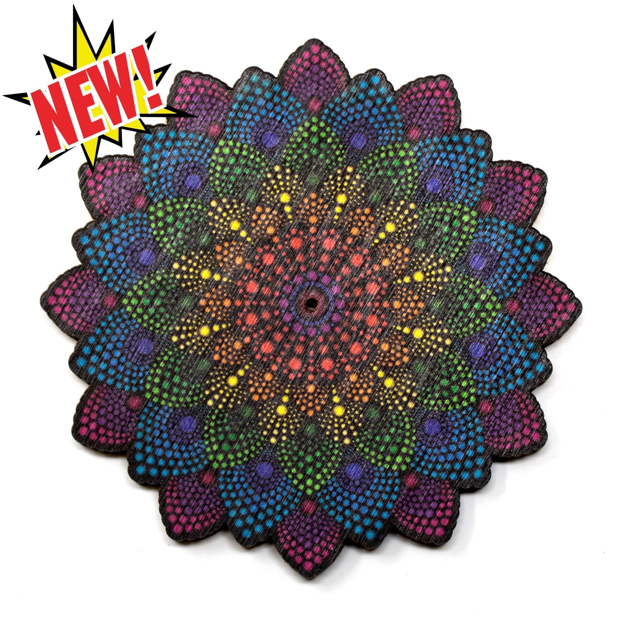 Dot Mandala | Full Color | Stick Stick Incense Tray | 3.5