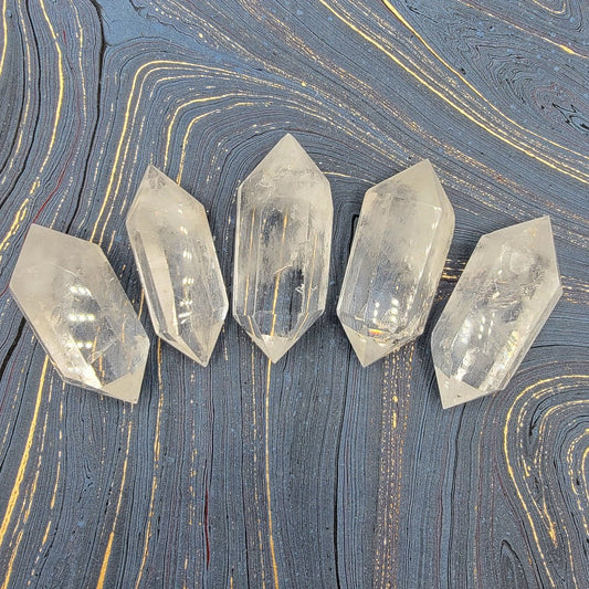 Double Terminated Clear Quartz - Spiral Circle