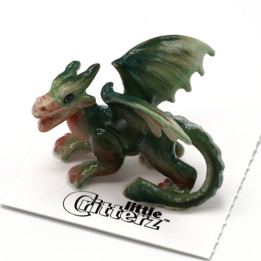 Draco Western Dragon | Porcelain Miniature - Spiral Circle