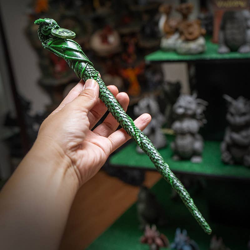 Earth Dragon Wand C/24 - Spiral Circle