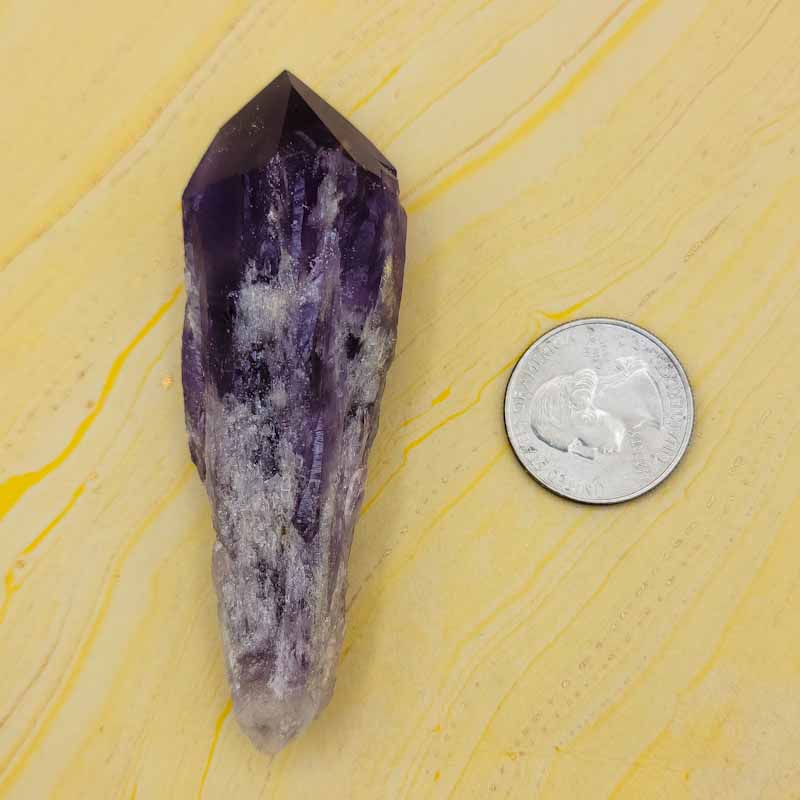 Elestial Amethyst Points - Spiral Circle