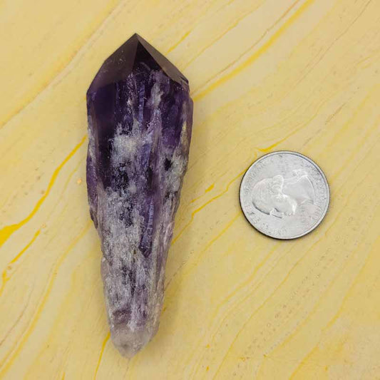 Elestial Amethyst Points - Spiral Circle